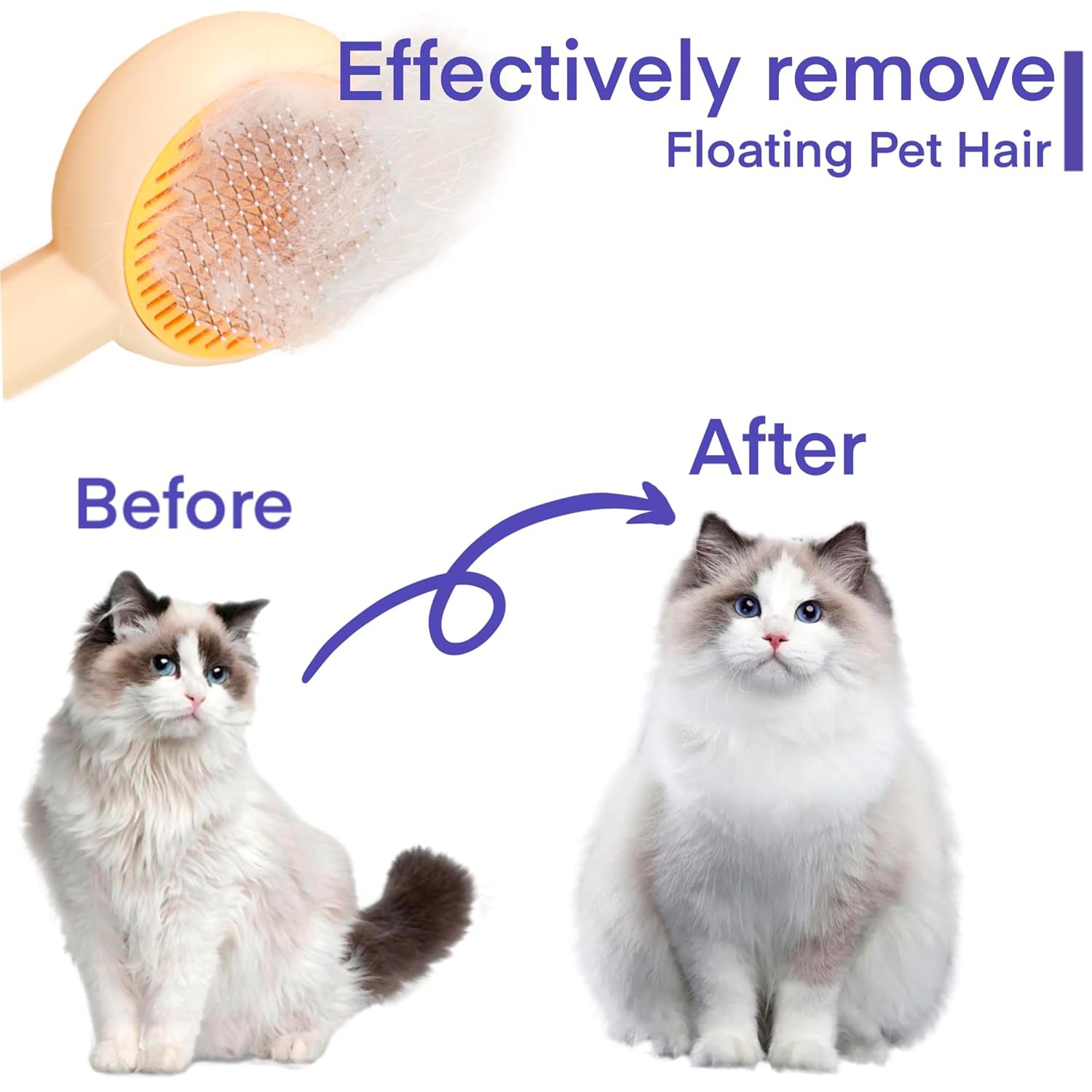Cat Grooming Brushes Pet Hair Cleaner Brush Pet